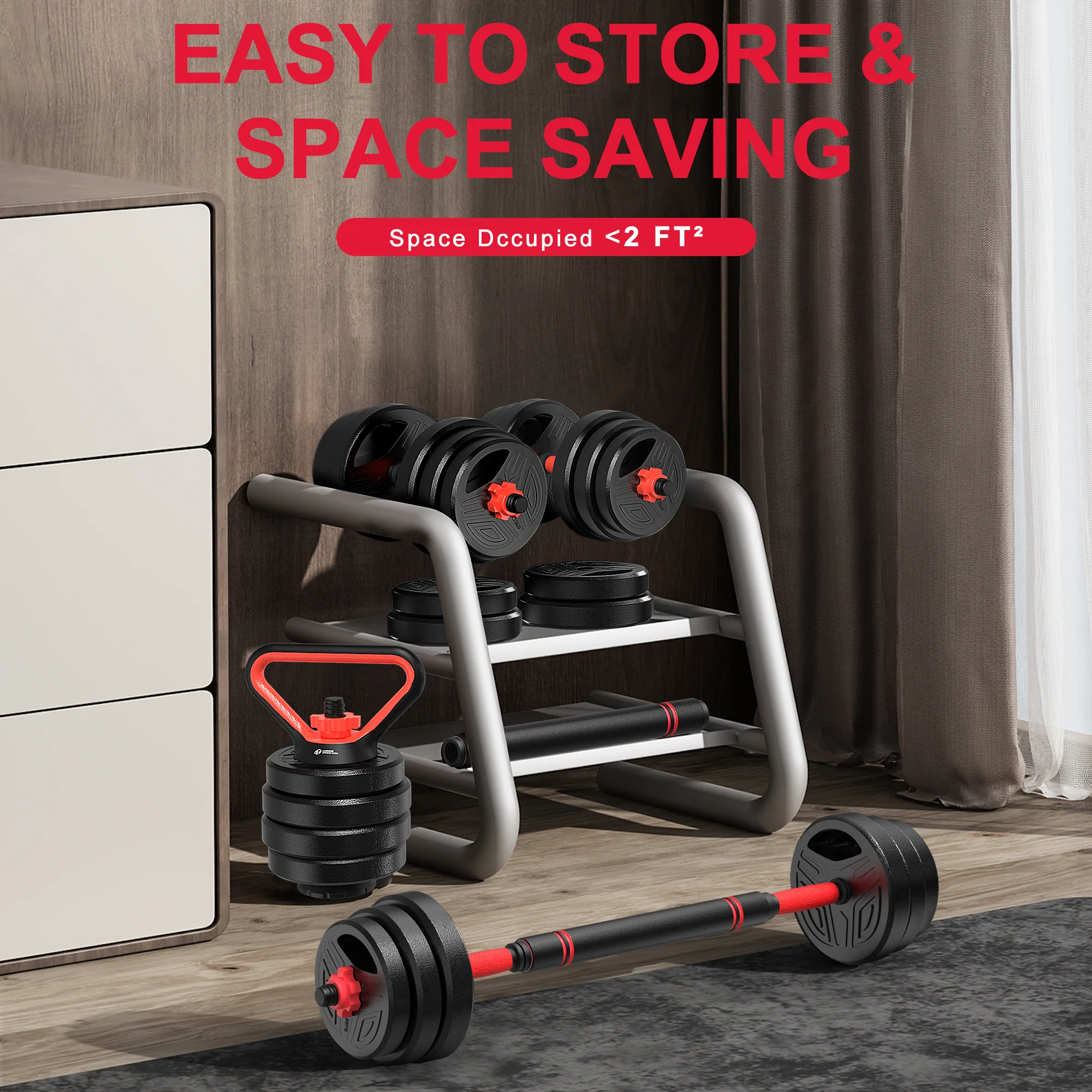 4-In-1 Multifunctional Dumbbell Set - Image 9