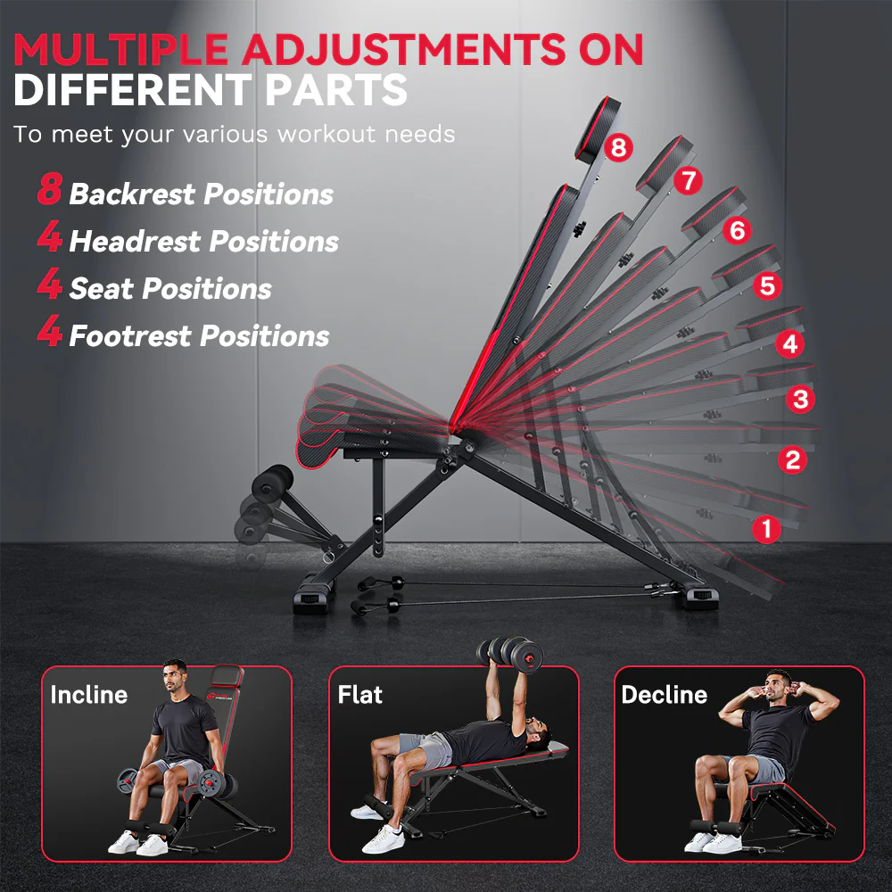 Foldable Weight Bench C1, Multiple Adjustments - Image 3