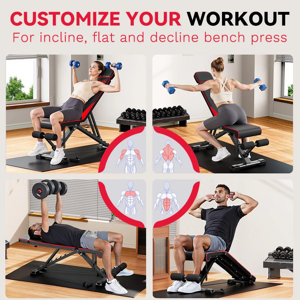 Foldable Weight Bench C1, Multiple Adjustments - Image 5