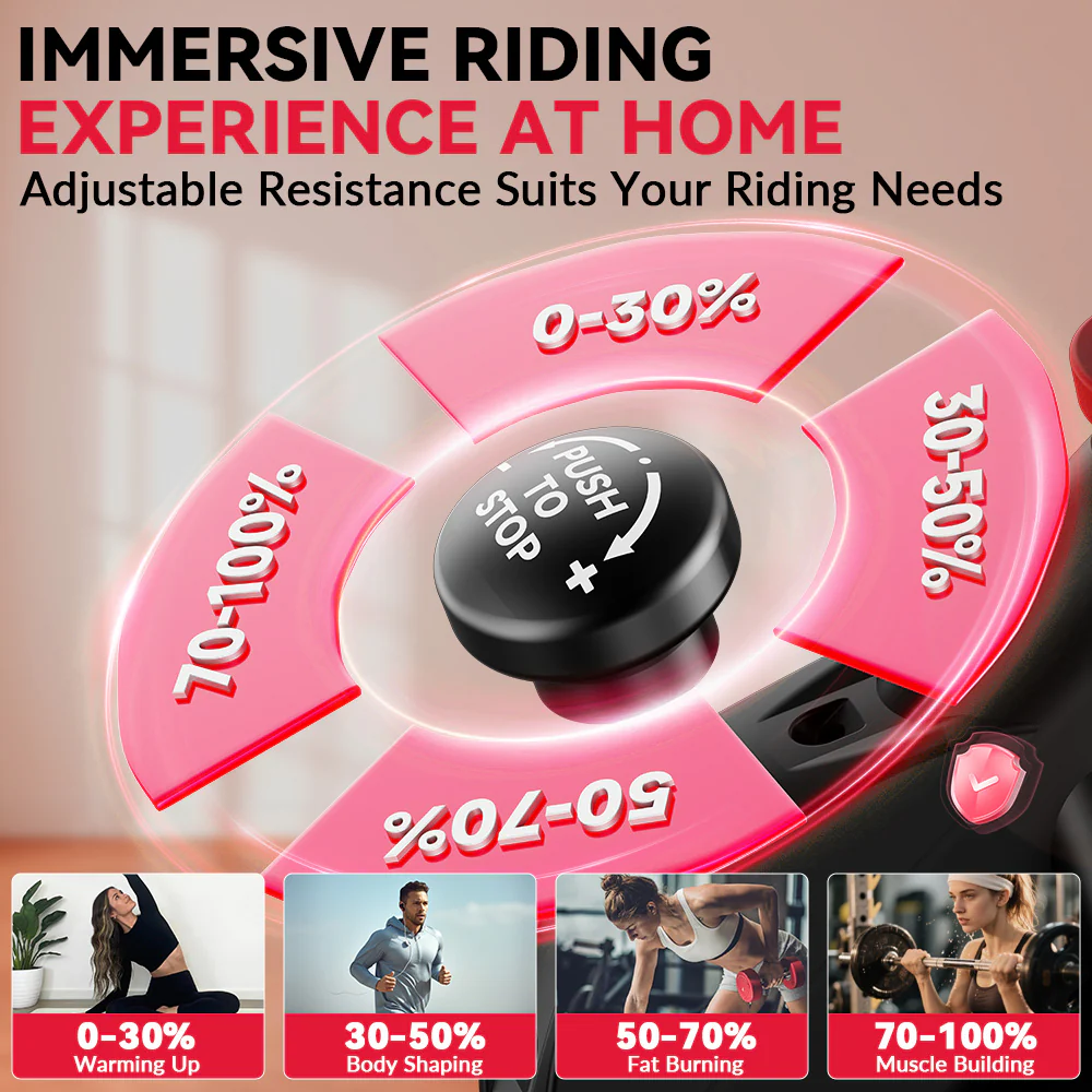 Stationary Exercise Bike D1, Flywheel 8KG/10KG - Image 4