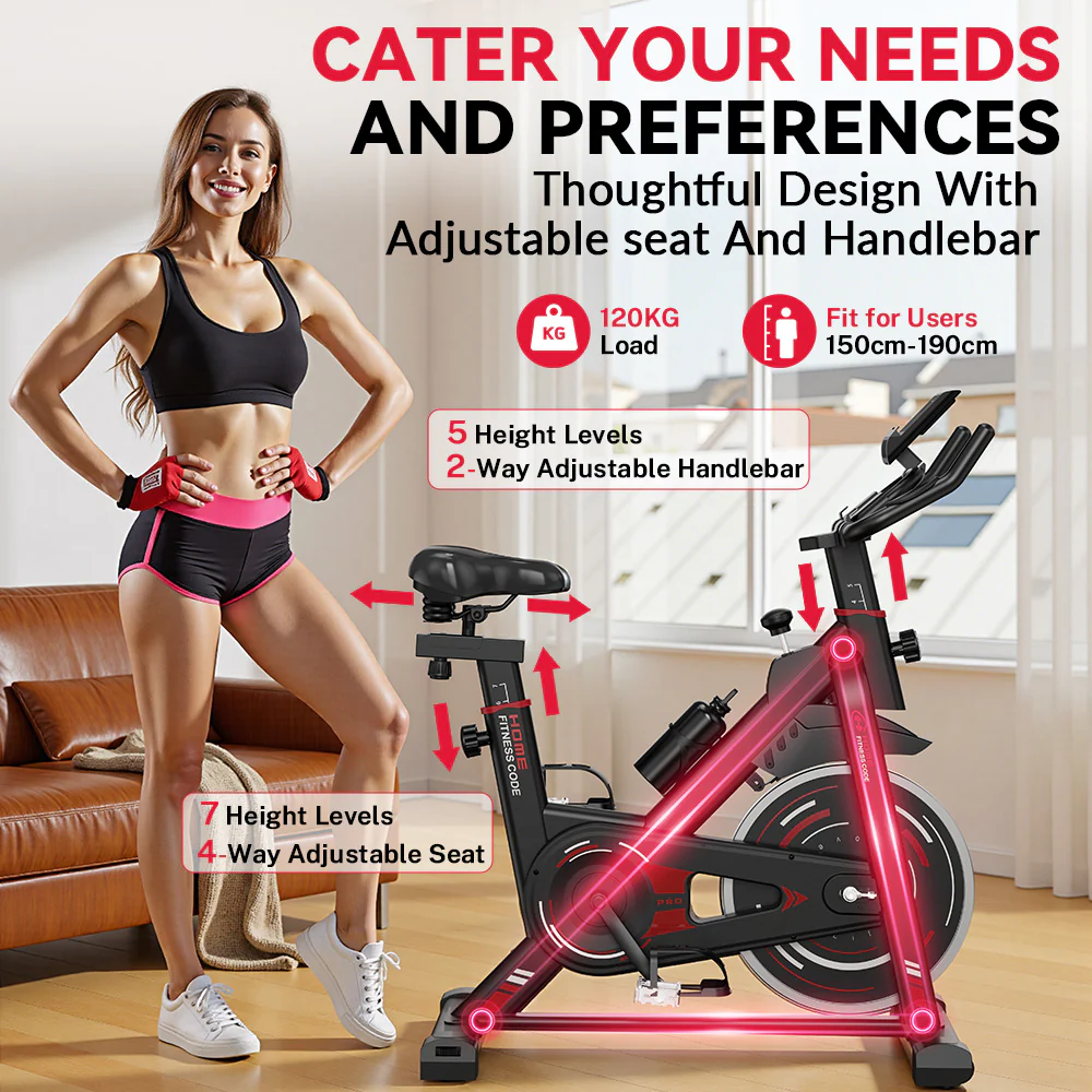 Stationary Exercise Bike D1, Flywheel 8KG/10KG - Image 6