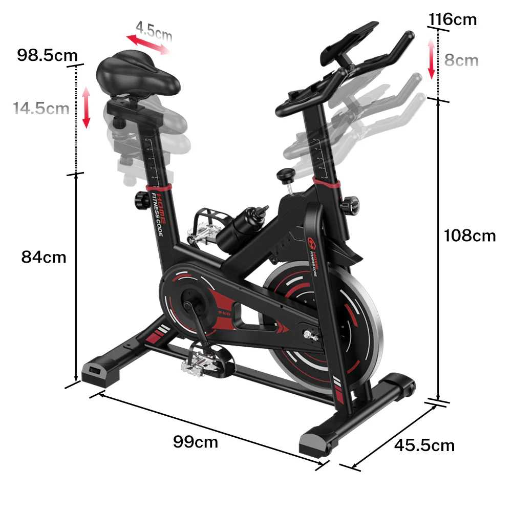 Stationary Exercise Bike D1, Flywheel 8KG/10KG - Image 8