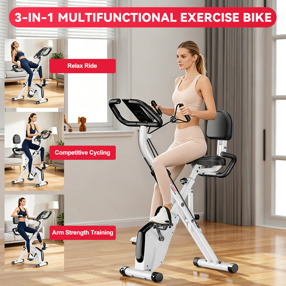 Foldable Exercise Bike, Magnetic Resistance - Image 14