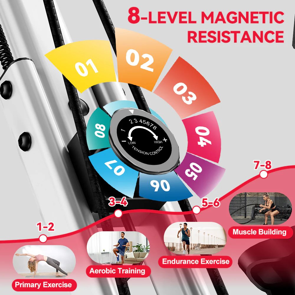 Foldable Exercise Bike, Magnetic Resistance - Image 15