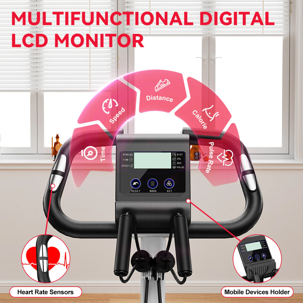 Foldable Exercise Bike, Magnetic Resistance - Image 16