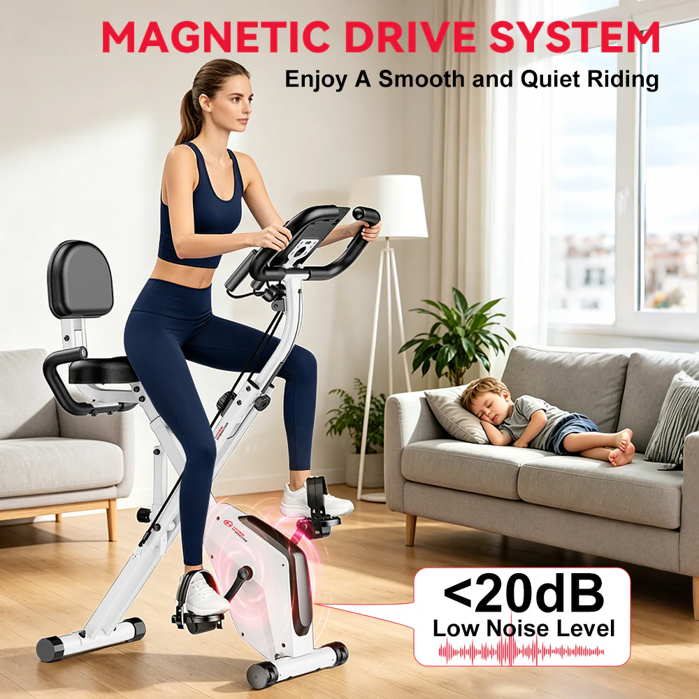 Foldable Exercise Bike, Magnetic Resistance - Image 17