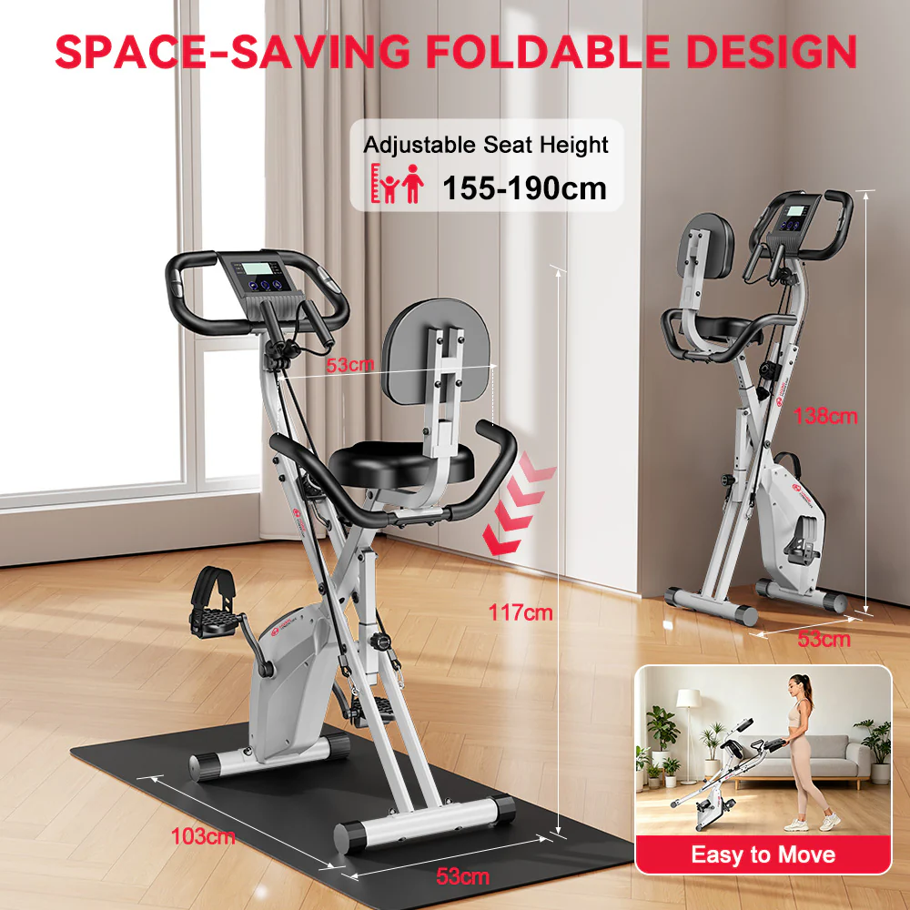 Foldable Exercise Bike, Magnetic Resistance - Image 18