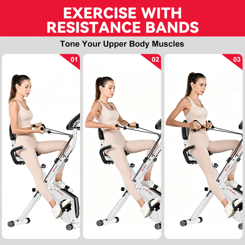 Foldable Exercise Bike, Magnetic Resistance - Image 19