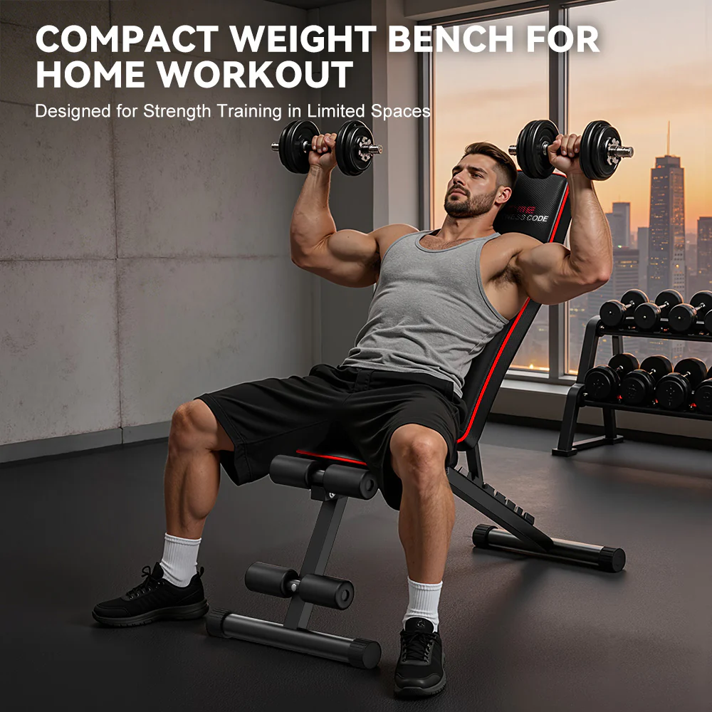 Foldable Workout Bench B1, Backrest Adjustable - Image 3