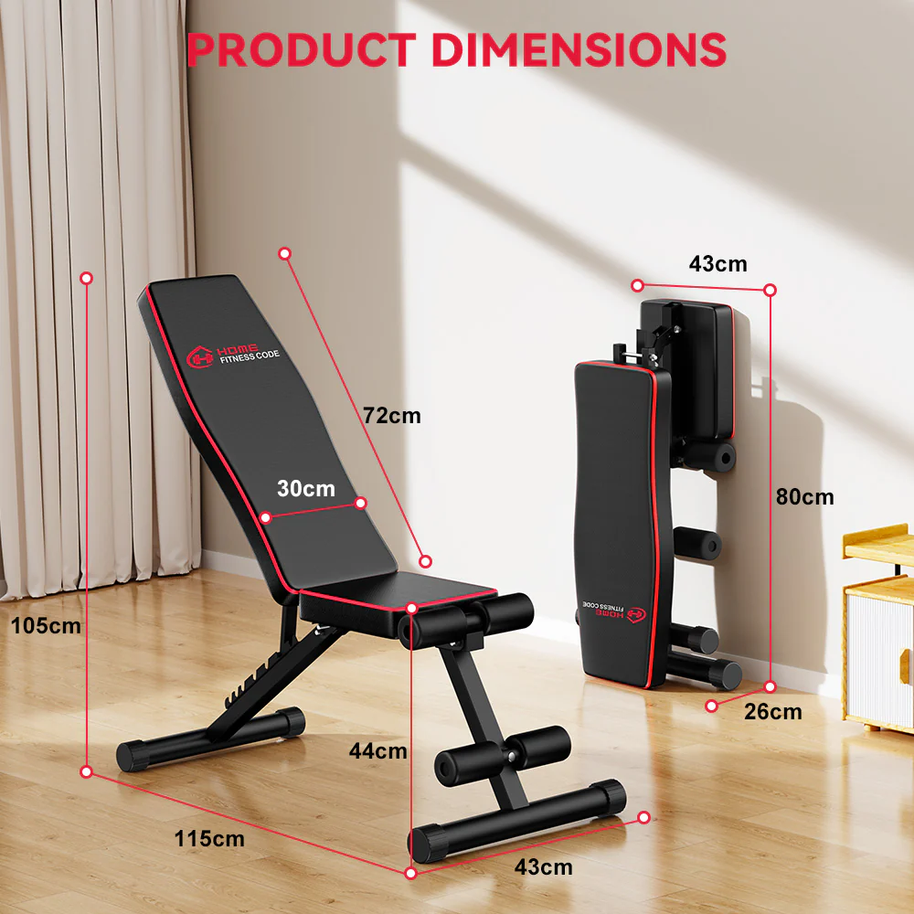 Foldable Workout Bench B1, Backrest Adjustable - Image 8