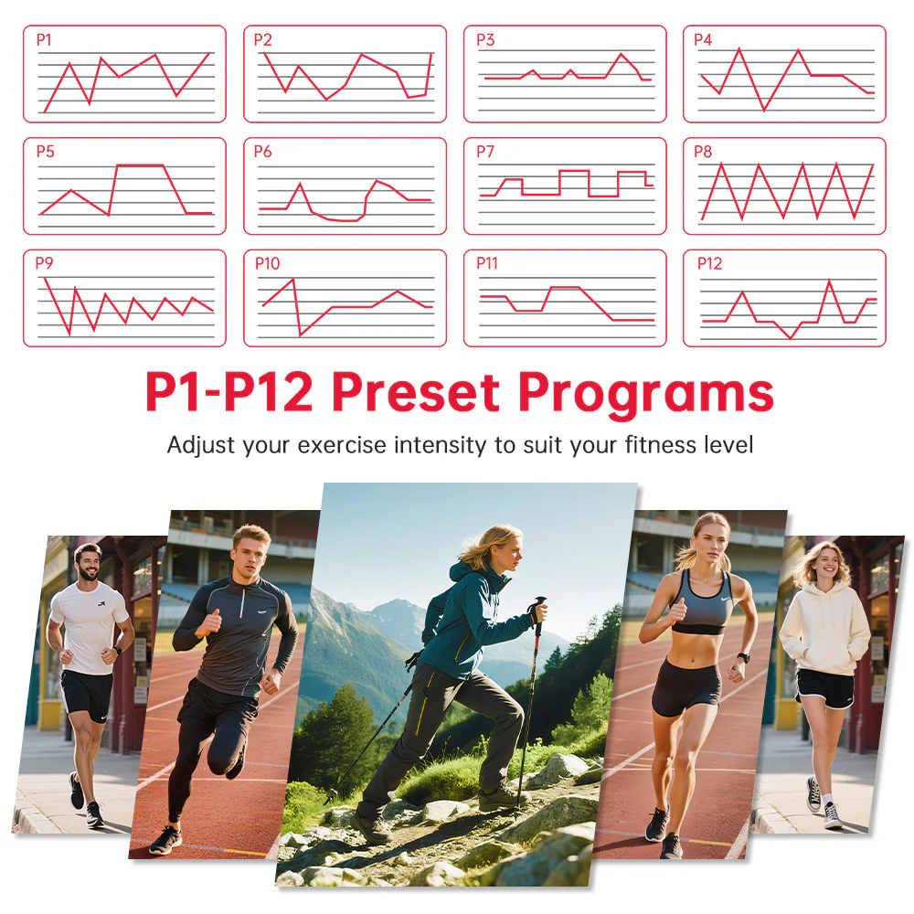 Folding Treadmill Q8 Pro, 1-14KM/H, 20% Auto Incline, Touch Control - Image 6