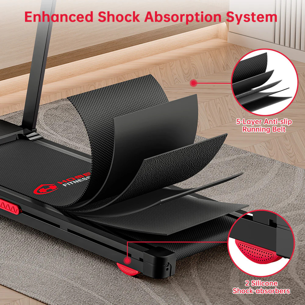 Folding Treadmill Q8 Pro, 1-14KM/H, 20% Auto Incline, Touch Control - Image 8