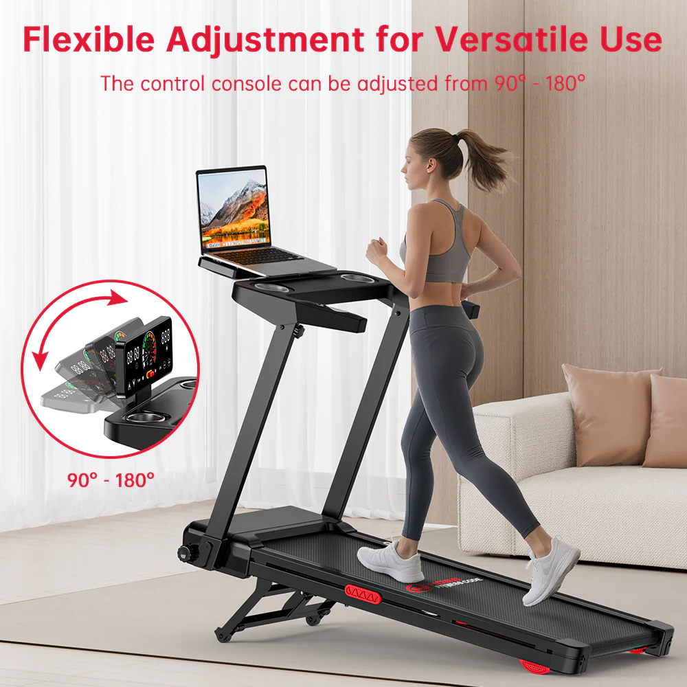 Folding Treadmill Q8 Pro, 1-14KM/H, 20% Auto Incline, Touch Control - Image 9