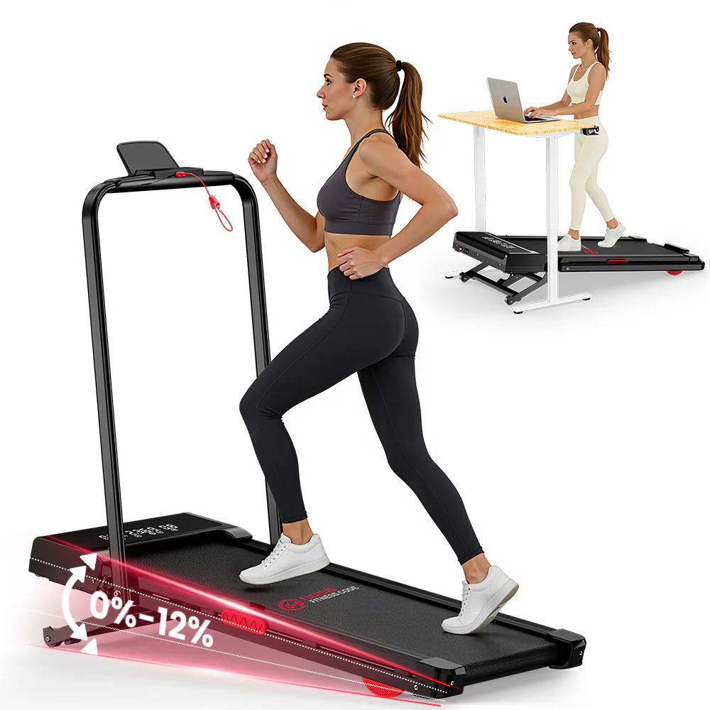 Folding Treadmill Y3 with Brushless Motor, 12% Auto Incline - Image 2