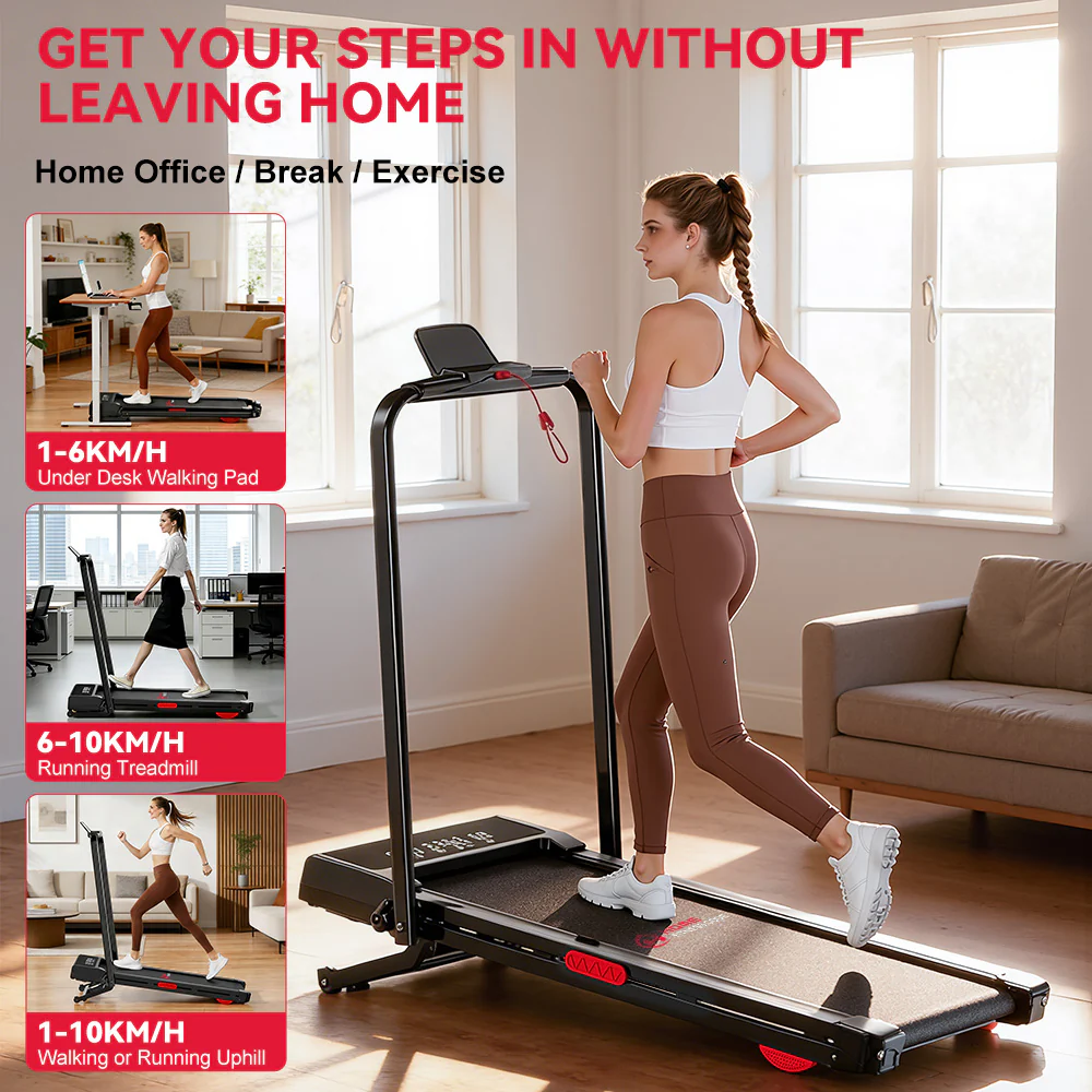 Folding Treadmill Y3 with Brushless Motor, 12% Auto Incline - Image 4