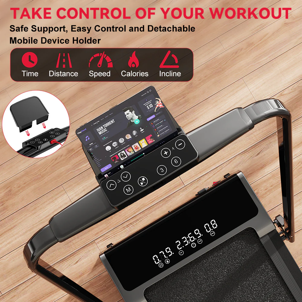Folding Treadmill Y3 with Brushless Motor, 12% Auto Incline - Image 7