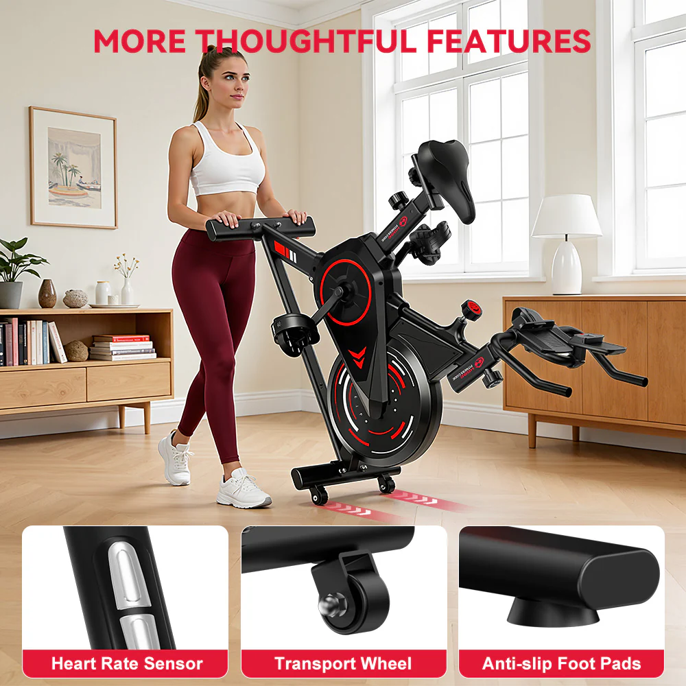 Stationary Exercise Bike C1, Flywheel 6KG - Image 11