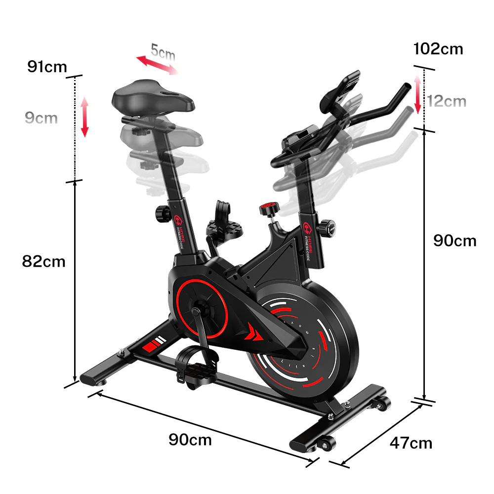 Stationary Exercise Bike C1, Flywheel 6KG - Image 12