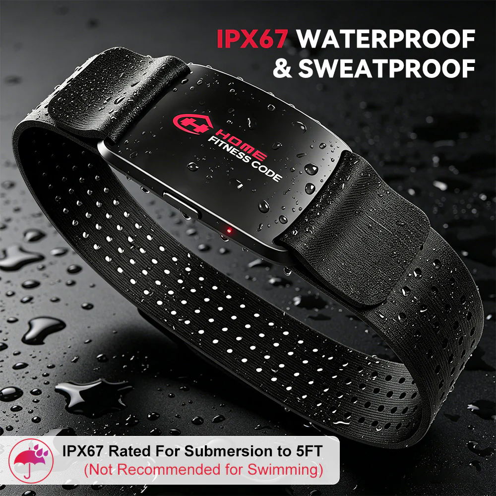 HRM Heart Rate Monitor Armband HF01, Bluetooth 6.0, IP67 Waterproof - Image 6