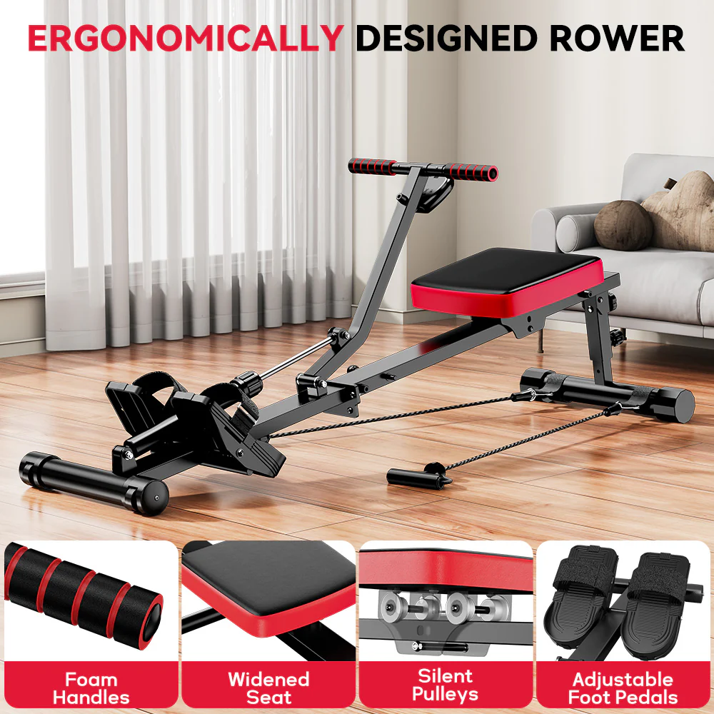 Hydraulic Rowing Machine, 12-Level Resistance - Image 7