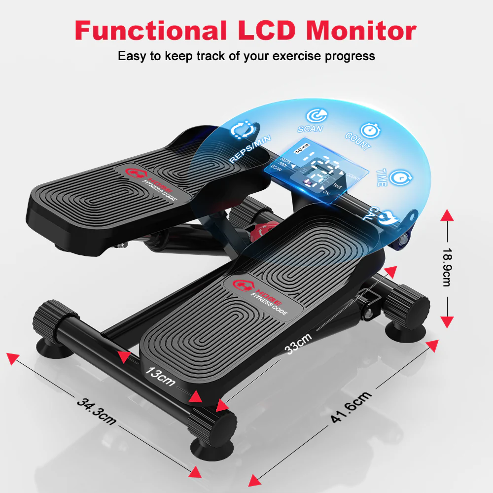 Mini Hydraulic Stepper with Resistance Bands - Image 6