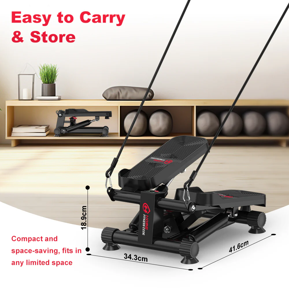 Mini Hydraulic Stepper with Resistance Bands - Image 8