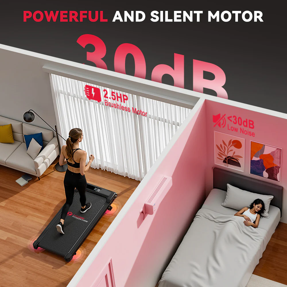 Treadmill Z3 with Brushless Motor, Speed 1-6KM/H, 5% Manual Incline - Image 3
